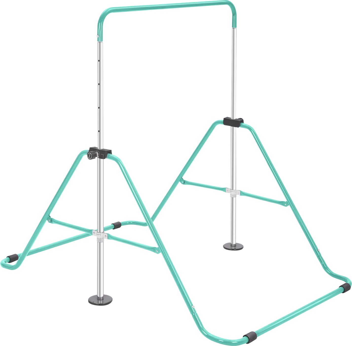 LN COZY CORNER Gymnastics Bar,Adjustable Horizontal Bar Gymnastics Training Kip Bar Gymnastics Equipment for Home Indoor outdoor (Without Rings, Green)