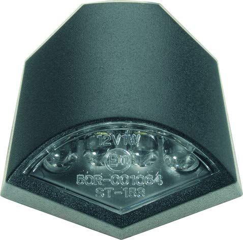 LUCE TARGA A LED - OMOLOGATA (nero opaco)