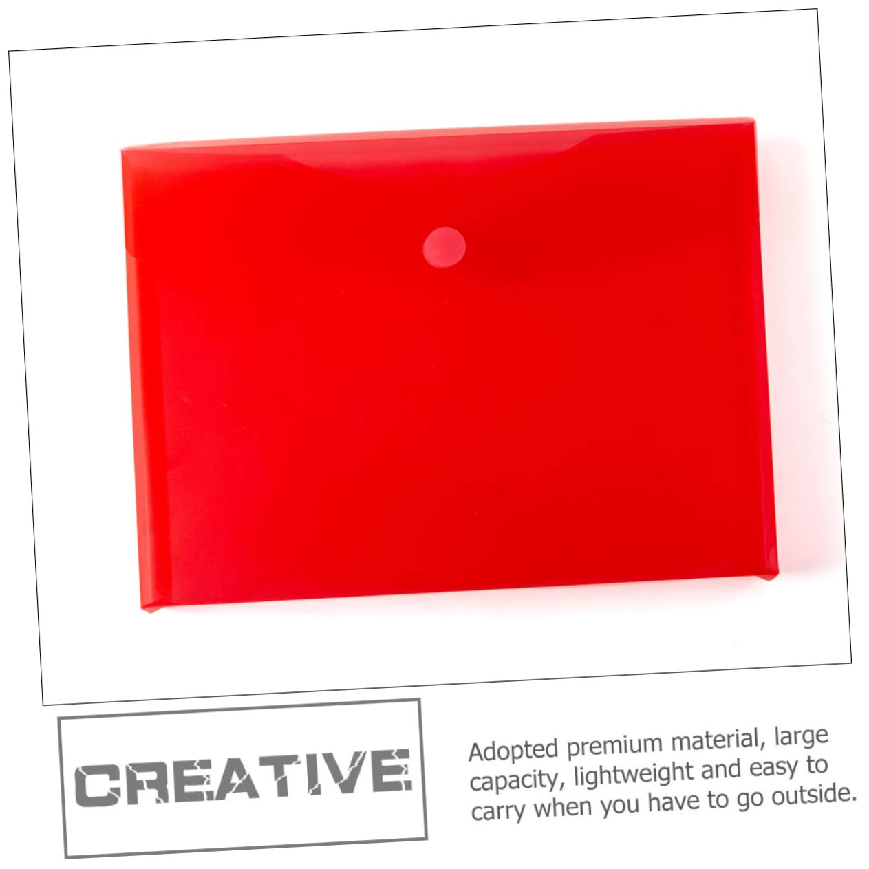 VILLCASE 3 Sätze Aktentasche Dokumententasche Office Sulies Aktenordner Druckknopf A4 Aktentasche Sicheres Kunststoffmaterial 7 Stück * 3