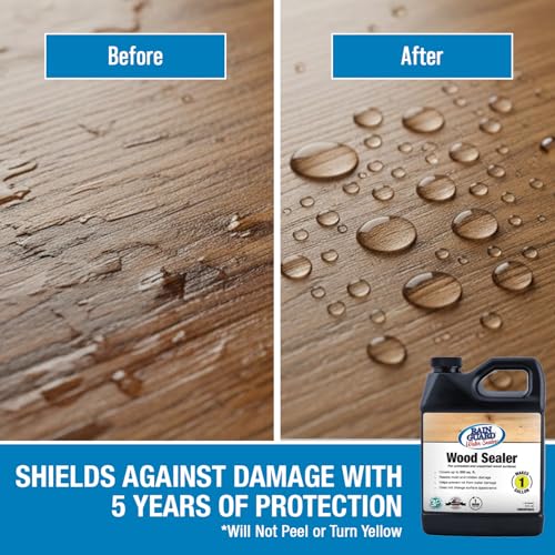 Image of Rain Guard Wood Sealer Concentrate SP-8001 | Makes 1 Gallon | Protects Wood from Water Damage, Rotting, and Stains | Water Based Silane /Siloxane | Eco-Friendly | VOC-Free | Natural Finish