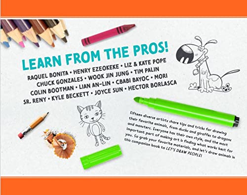 Let’s Draw Animals | Learn to Draw from Diverse Artists| Reading Age 7-13 | Grade Level 1-6 | Juvenile Nonfiction | Reycraft Books