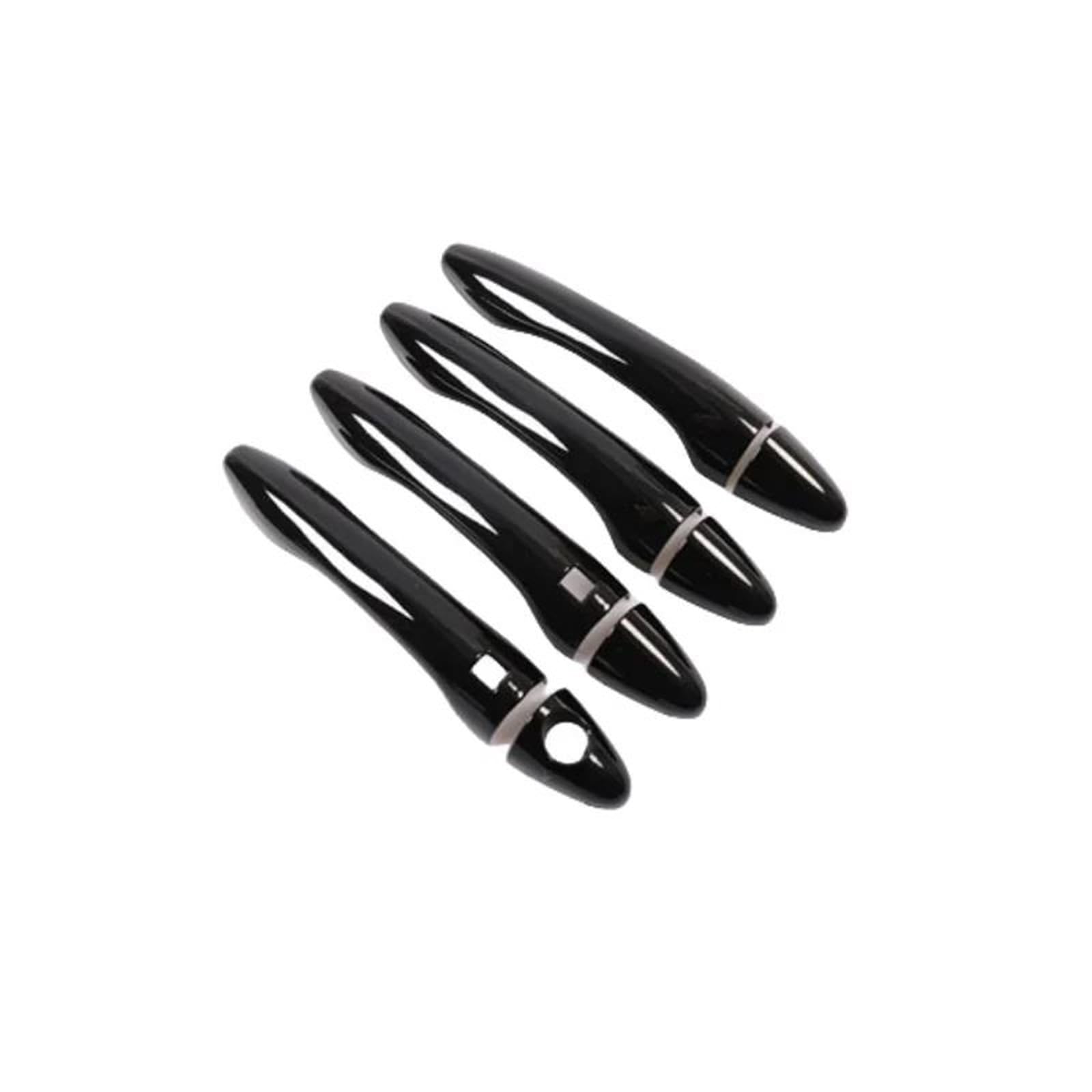YOUZKA Handle Protective for Kia for Sportage for MK3 2011-2016 Gloss Black Chrome Car Door Handle Cover Trim Sticker Styling Accessories(Handle 2 Button)