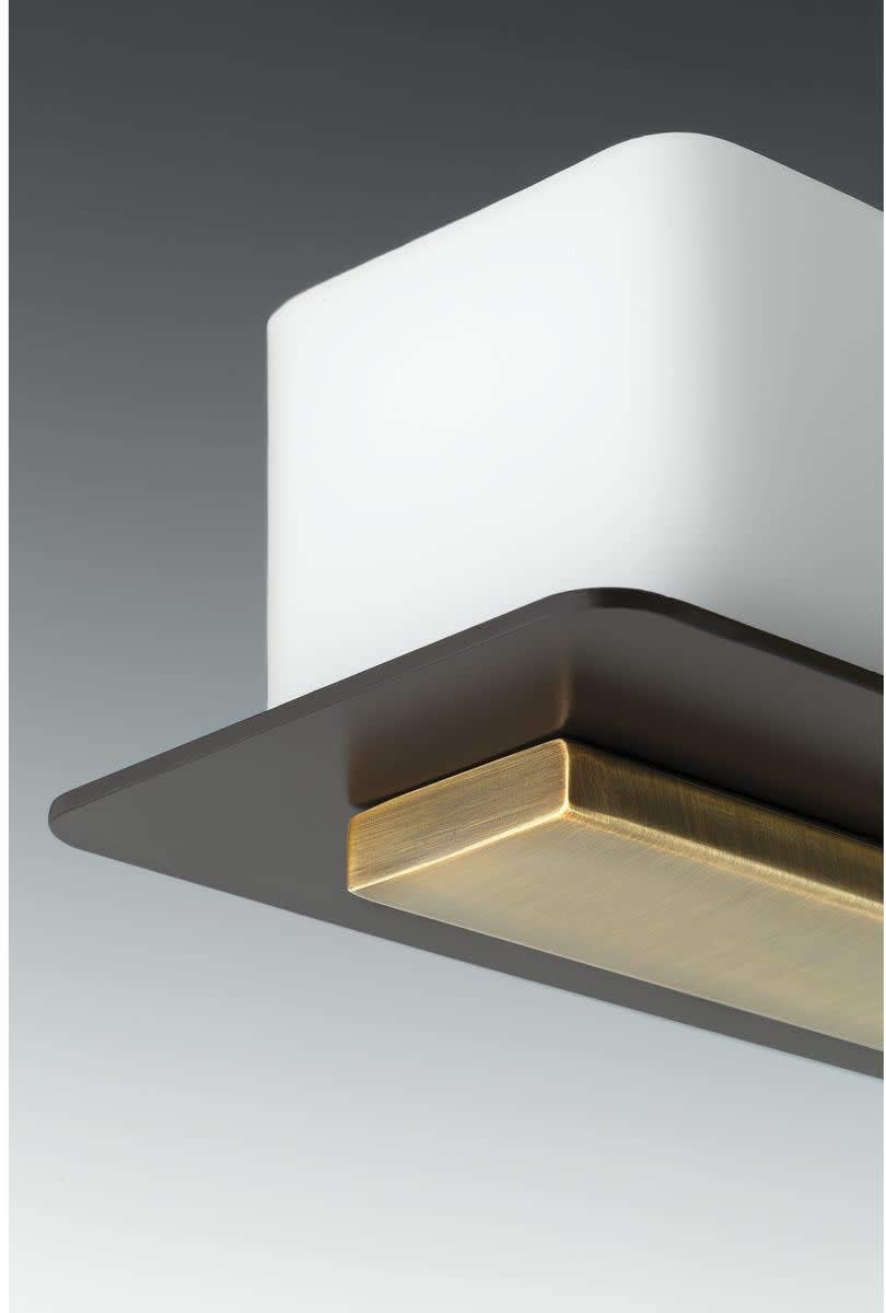 Progress Lighting P2717-20 Contemporary Modern Three Light Bath from Rush Collection Dark Finish, Antique Bronze