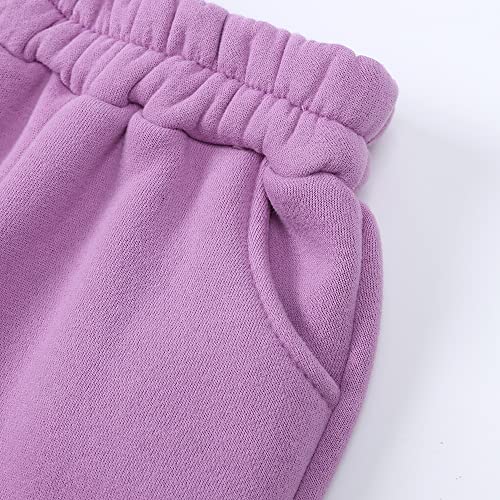 Image of MYGBCPJS Youth 2PCS Jogger Outfits Set Fleece Hooded + Sweatpants Boys Girls Athletic Sweatsuits Pullover Clothes