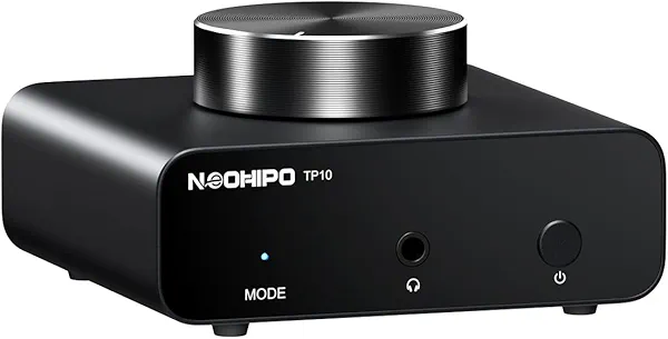 NEOHIPO TP10 Phono Preamp for Turntable,Mini Amp Stereo Audio Hi-Fi Turntable Preamplifier with RCA Input, RCA/3.5MM Output & Low Noise Operation Powered by DC 12V Power Supply
