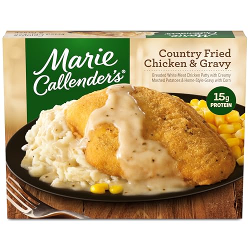 Marie Callender's Country Fried Chicken and Gravy, Convenient Oven or Microwave Meal with Chicken...