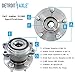 Detroit Axle - Rear Wheel Bearing Hubs for Subaru Outback Forester Impreza Legacy Crosstrek WRX STI Scion FR-S 86, Replacement Wheel Bearing and Hubs Assembly Set