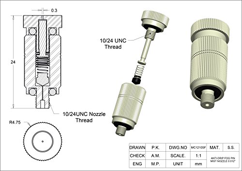 Data Center Misting System - Industrial Application Misting System (10 FT - 10 Nozzles System)