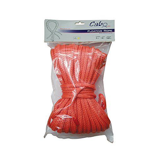 Lalizas Cabo Floating Rescue Rope, 590''-1181'' (15m-30m), Orange, Strength 705lbs