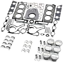 M272 Engine Overhaul Piston Gasket Kit Compatible with Mercedes Benz C230 E300 W204 W211 W164 3.0 2720304017 2720301018 2720160820 2720300160