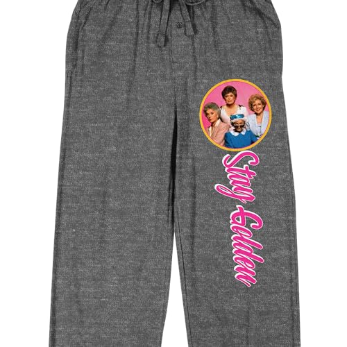Golden Girls Stay Golden Men's Black Heather Gray Sleep Pajama Pants2