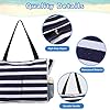 TAHAVICE Strandtasche Damen mit Reißverschluss, Große Strandtasche xxl Familie, Badetasche Damen Wasserdicht, Beach Bag Tote Bag für Strand Reisen Pool Fitnessstudio #2
