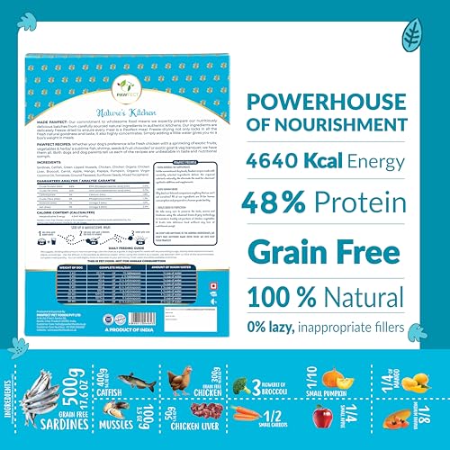 Image of Pawfect Treats Nature'S Kitchen Freeze Dried Dog Food-Fish Recipe (500G),All Life Stages, 1 Count