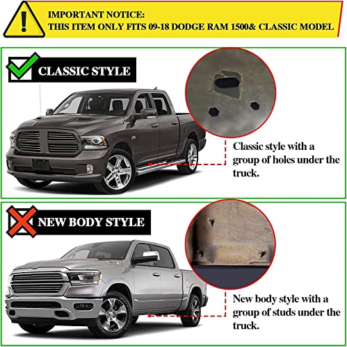 Image of COMNOVA Crew Cab Running Boards Side Steps for 2009-2018 Dodge Ram 1500