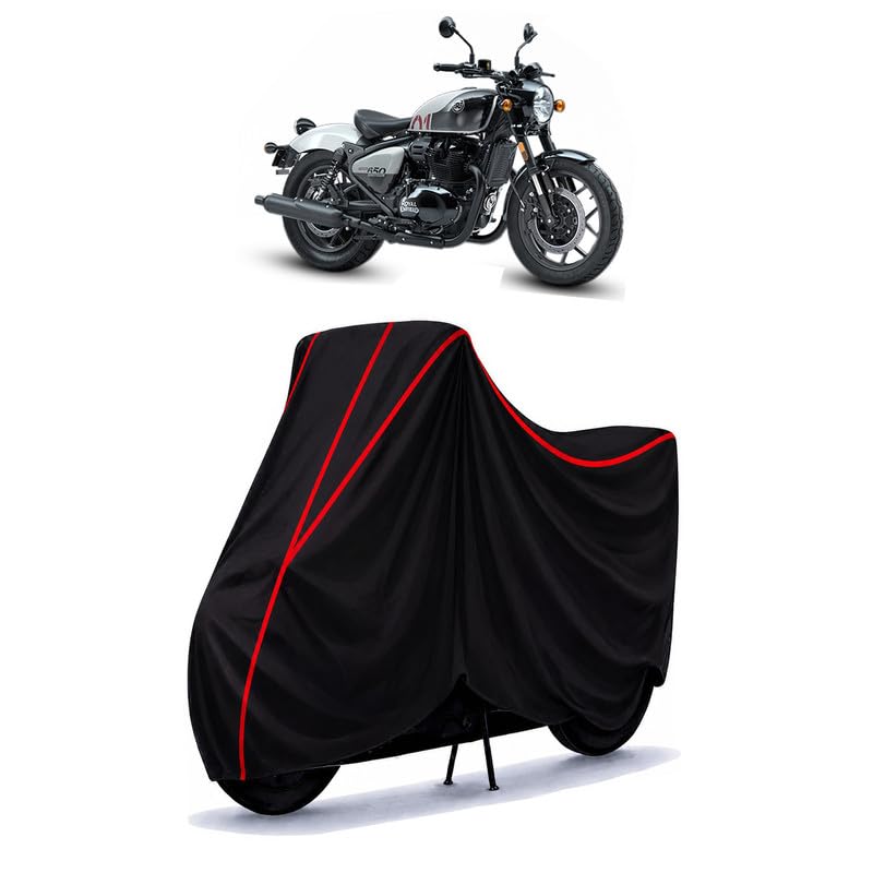 Image of Shotgun 650 Water Resistant Bike Cover for All Motorcycles & Rain | Heavy Duty Taffeta Fabric | UV Protection, Dustproof, Scratchproof | All Weather Two Wheeler Body Cover with Elastic Bottom