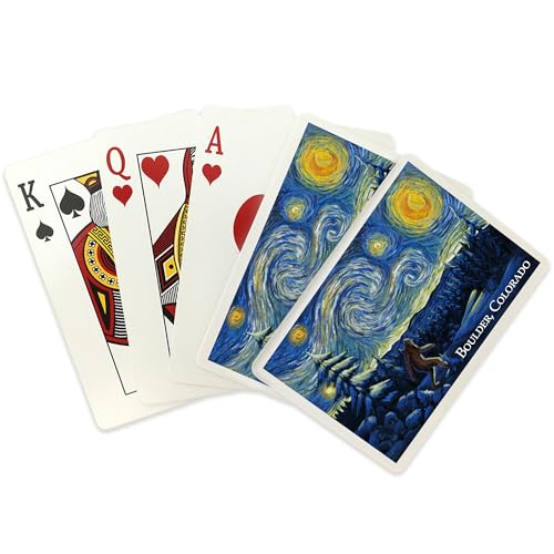 Lantern Press Naipes Póker 52 Cartas Starry Night miniatura 2