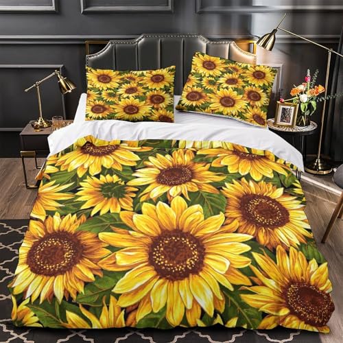 Housse de couette hypoallergénique et ultra douce SunMoonArt 3D - 2