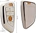 for BMW Key fob Cover, Soft Full Protection Key Case Shell for BMW 2 5 6 7 Series X1 X2 X3 X5 X6 X7 Premium Anti-dust Anti-Break Protection (White)