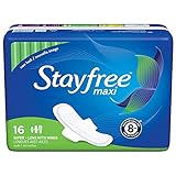 Stayfree Pads, Ultra Thin, Super Long, with Wings 16 Pads (Pack of 3)