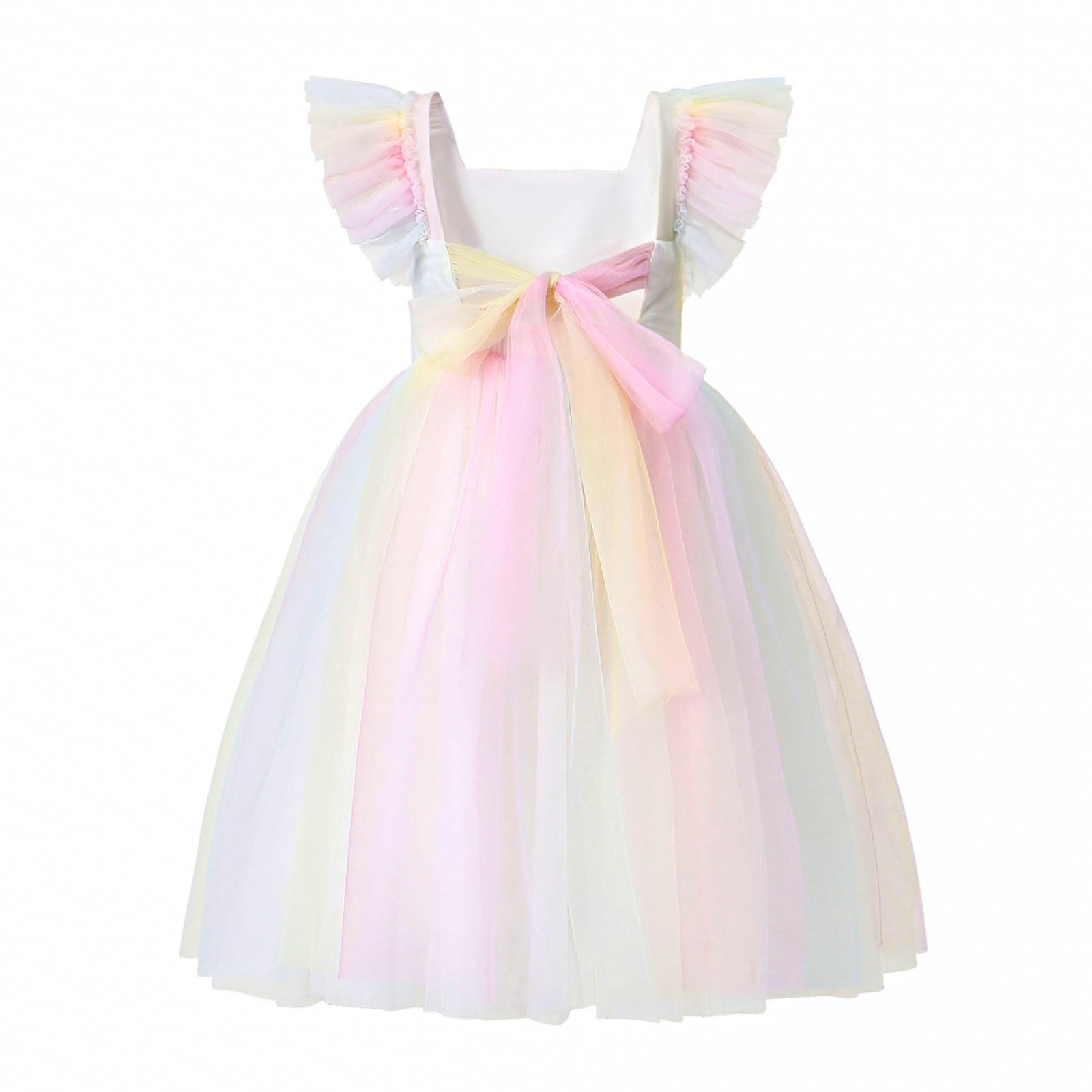Tutu.kk Toddler Girls Vintage Party Dress A-Line Tulle Flower Girl Dresses