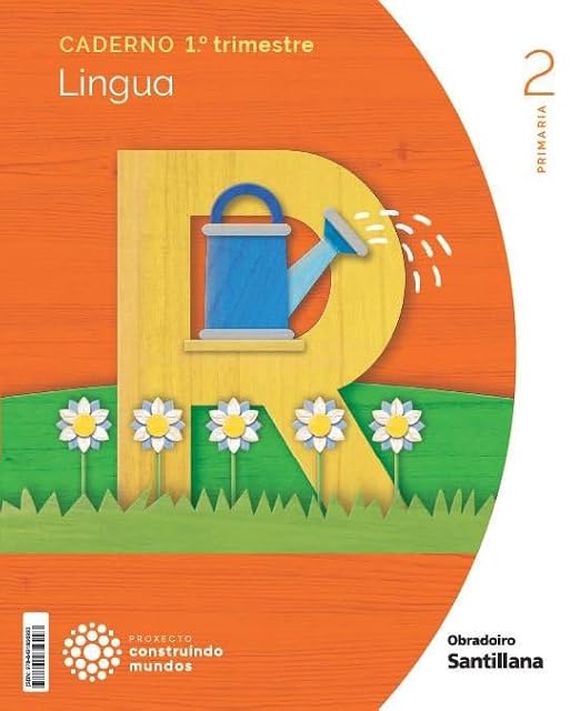 Portada de Lingua 2º Educacion Primaria Caderno 1 Construir Mundos Galicia Ed 202