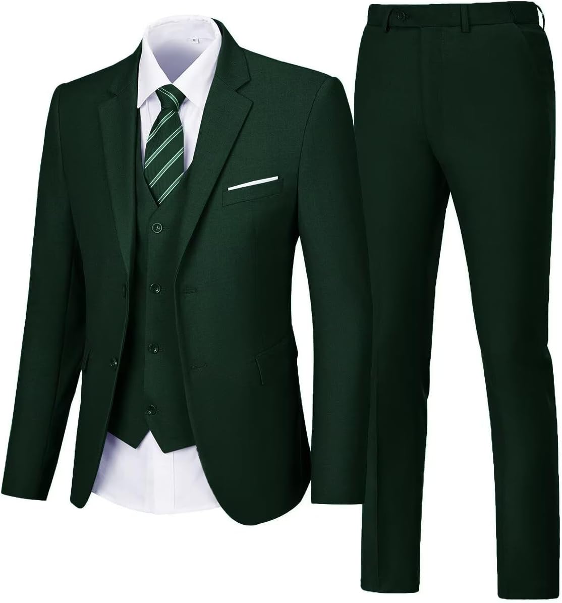Men's Suit 3 Piece Wedding Suits 2 Buttons Slim Fit Tuxedo Set for Men Prom Casual Business Man Jacket Blazer Vest Pant