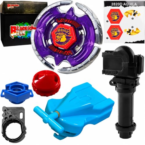 Image of BLADEKING BEYS BB47 Earth Eagle 145WD + 1 Way String Launcher (Right Spin) + Grip +Toy Storage Box