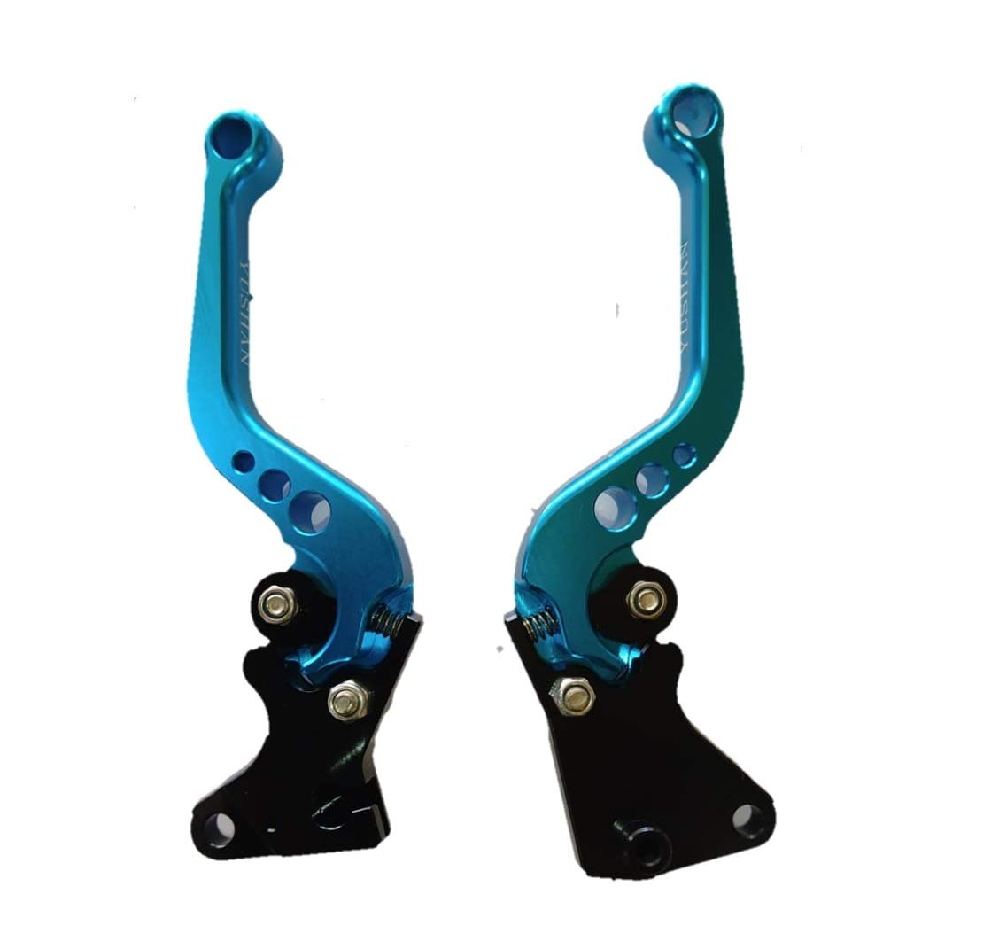 Aow Attractive Offer World 6 Position Adjustable Brake Clutch Lever, Set of 2 For Honda Dio Combo Brake Bs4 Type-04 (Blue)-image-28