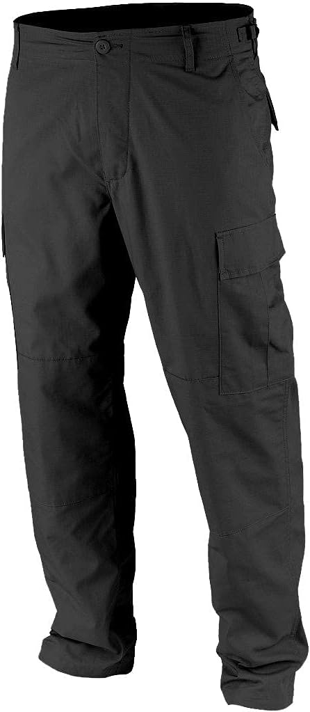 Military Men's 100% Cotton Rip Stop BDU Cargo Pants, Made in USA