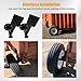 RoloTippi 2-Pack Shipping Container Wheels Kit 6-Lug Bolt On Wheels Shipping Container Hub and Spindle Kit 8000LB Fully Assembled for Up to 40' Shipping Container Heavy-Duty Shipping Container, Black