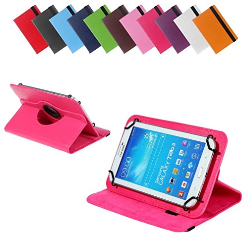 Preisvergleich Produktbild BRALEXX Universal Rotation Tasche passend für Tolino Tab 8, 8 Zoll, Pink
