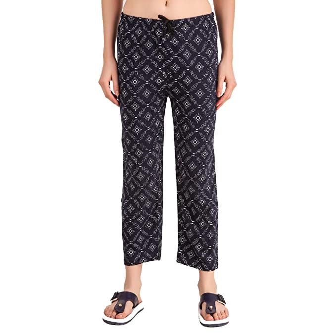 anixa Women's Printed Lounge Pyjama Pants, Drawstring Waist, Casual Wear-picture-27