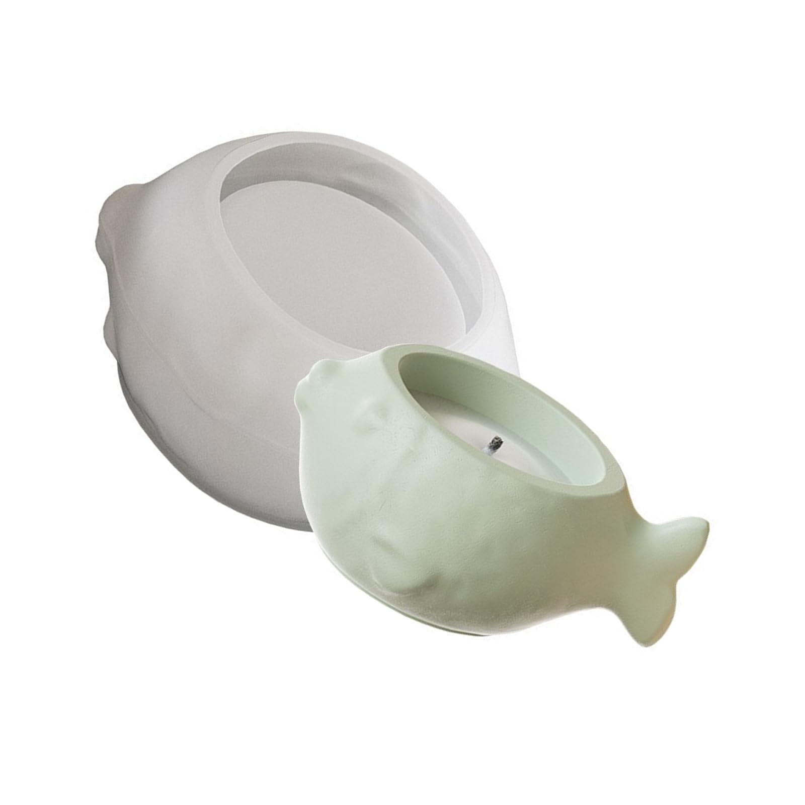 NEWFT Sturdy Fish Silicone Mold Innovative Silicone Planter Mold For Fish Patterned Decorative Containers