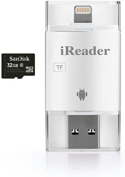 Amazon.com: CyberTech Lightning iReader USB Micro SD Card Reader TF ...