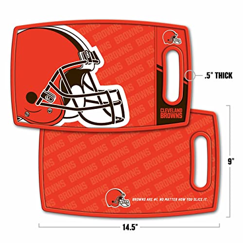 Image of YouTheFan NFL Cleveland Browns Logo Series Cutting Board
