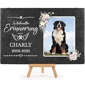 Pfotenschild PS-90001 Gedenktafel Schieferplatte 20x30cm