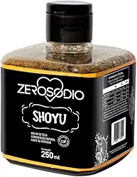 Molho Shoyu Vegano Saudável Baixo Sódio 250ml - Marca Zero Sódio