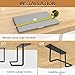 FOROIRON Under Desk Laptop Mount, Under Desk Shelf Bracket Compatible with Devices Maximum 2.7” Tall,Durable Shelf for Laptop/Keyboard Storage