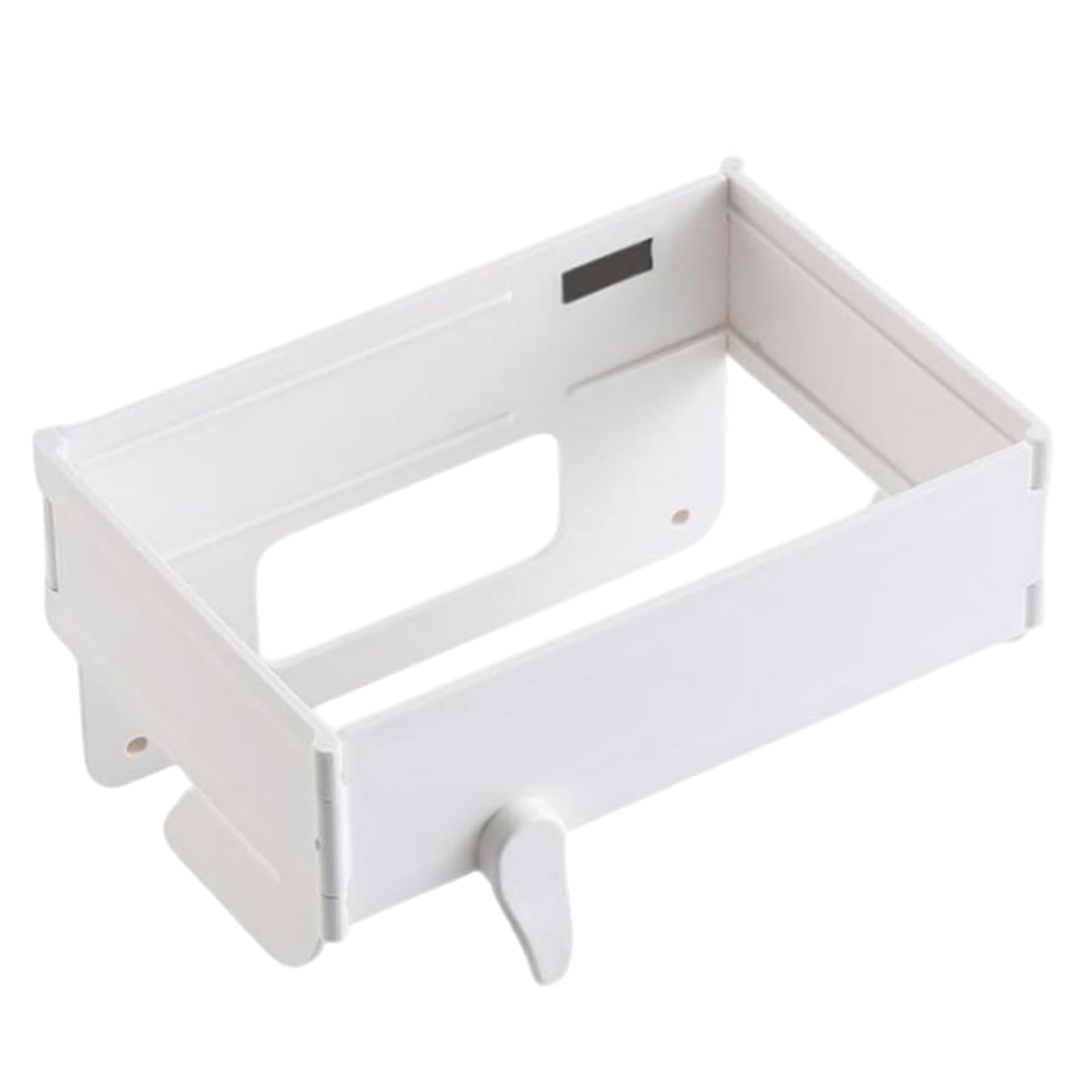 Uanqfegy Foldable Trash Bag Holder - Wall Mounted Garbage Bag Holder with Magnetic Closure, No Drill Hanging Rack for Cabinet Doors Bathroom