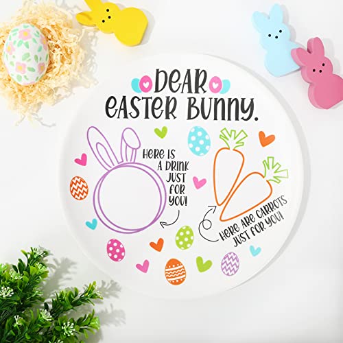 AnyDesign Easter Bunny Plate Round Easter Bunny Treat Plate Drink Carrots for Dear Easter Bunny Reusable Plastic Plates Easter Bunny Tray Cute Plate Platter Mat for Easter Party Supplies Home Decor AnyDesign Easter Bunny Plate Round Easter Bunny Treat Plate Drink Carrots for Dear Easter Bunny Reusable Plastic Plates Easter Bunny Tray Cute Plate Platter Mat for Easter Party Supplies Home Decor