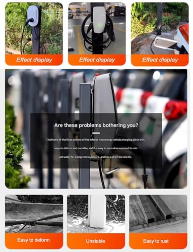 Support de recharge pour véhicule électrique fixe au sol pour borne de VE