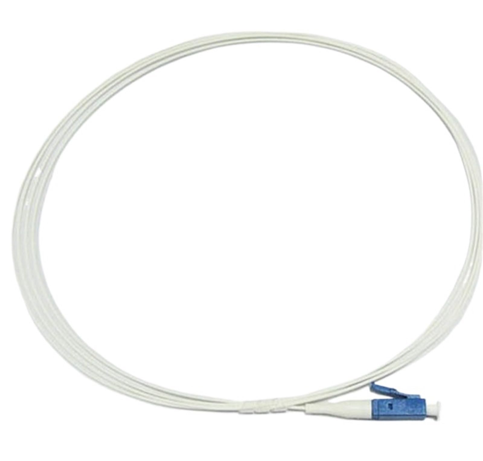 50 unidades/lote SM SX PVC 0,9 ​​mm 1,5 metros LC/UPC fibra óptica Pigtail LC Pigtail