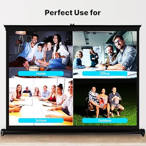 Pantalla manual para proyector 72 pulgadas 16:9 miniatura 5