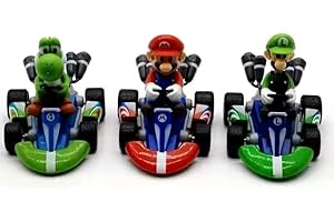 Super Mario Bros Racer - 3 pcs Bigger Pull Back Racer