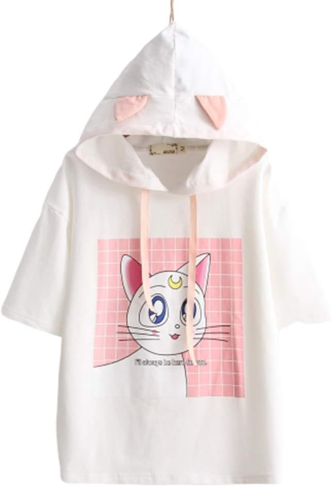 BAIMORE Cute Harajuku Style Young Pretty Girl Print Sweater Hoodie Top