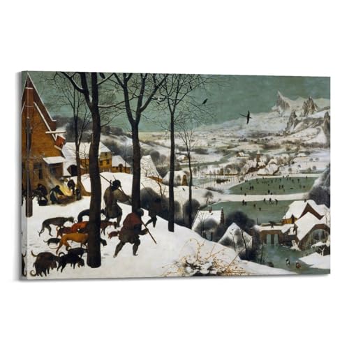 The Hunters in the Snow poster Bruegel tableau d'hiver pour salon chaleureux