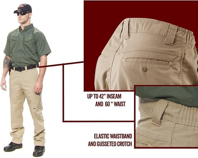 Tru-Spec Men's 24-7 Series Simply Tactical Cargo Pocket Pants Polyester Cotton Rip-Stop - Image 6