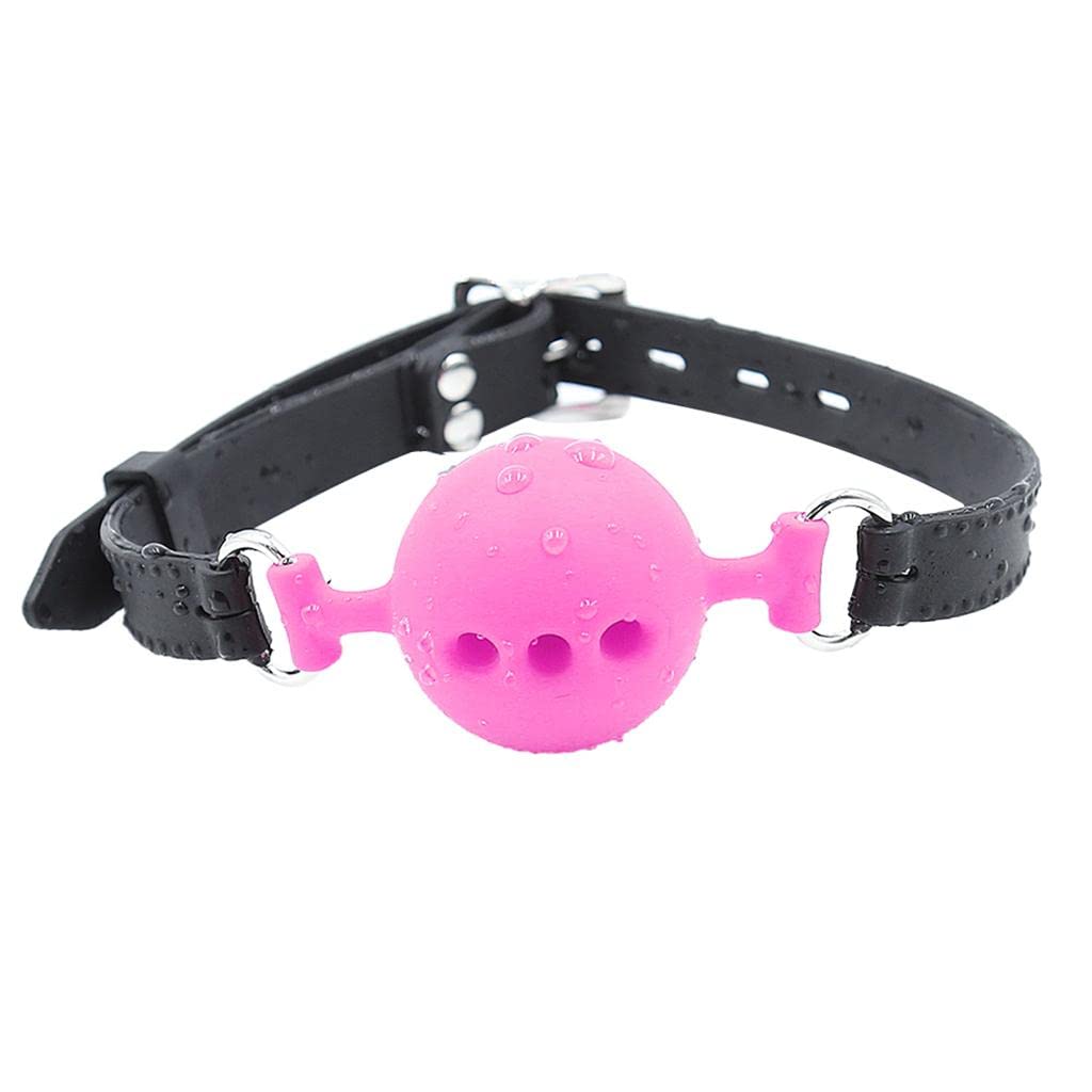 Enakshi® Open Breathable Leather Paly Buckle Belt Silicon Mouth Gag for Women Pink|Clothing, Shoes & Accessories | Costumes, Reenactment, Theater | Costumes |-image-3