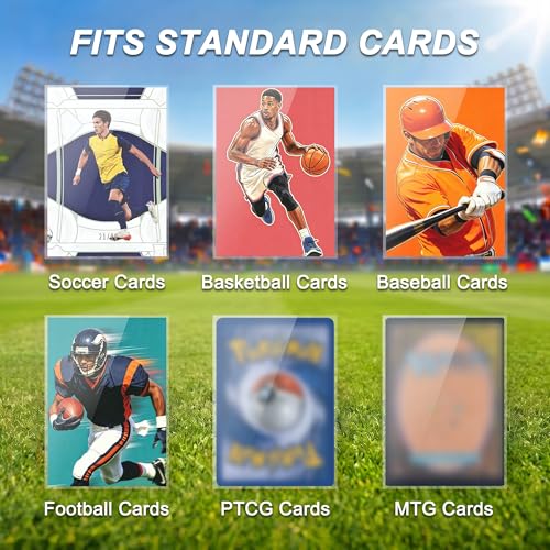 Image of Kabinka 1000 Counts Card Sleeves, Soft Trading Card Penny Sleeves | Clear Protector Sleeves for Soccer, Baseball, Football, Sports Cards, TCG, MTG