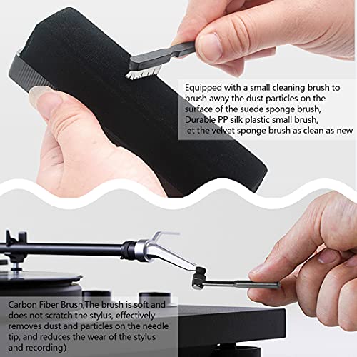 Spazzola di velluto per pulire i dischi in vinile